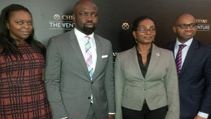 *Officials at the announcement of the commencement of Chivas The Venture initiative in Nigeria